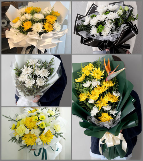 贵州六盘水盘县保基乡黄兴村白事花束代送